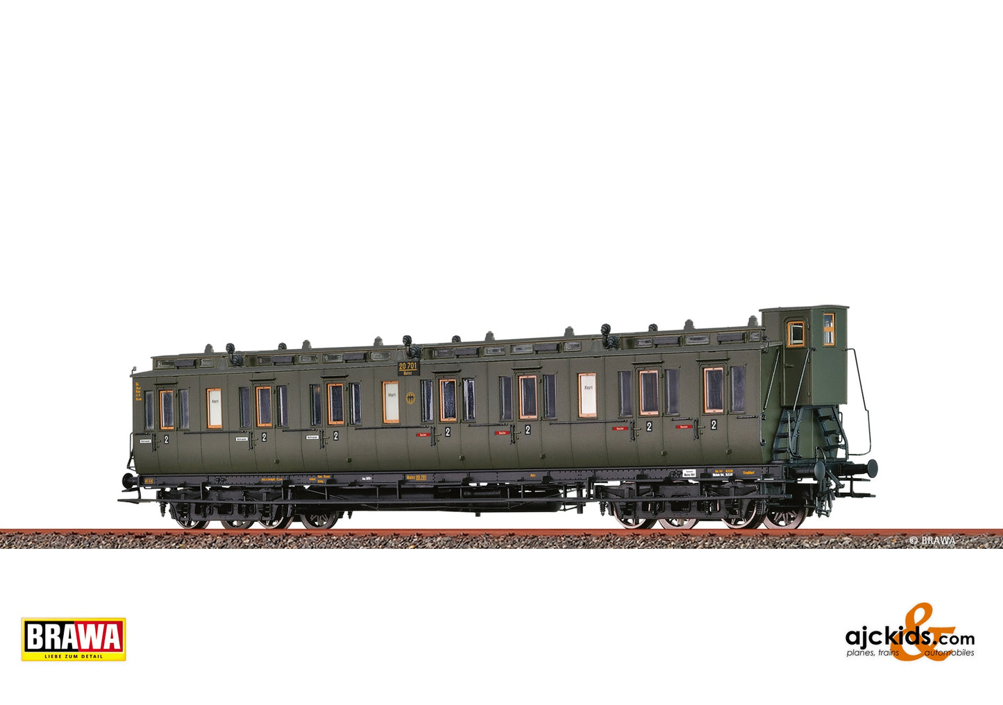 Brawa 45270 - H0 Compartment Coach B4 DRG