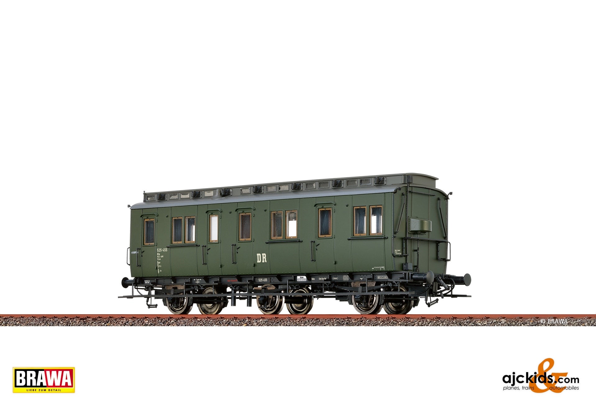 Brawa 45492 - H0 Compartment Coach B3u DR