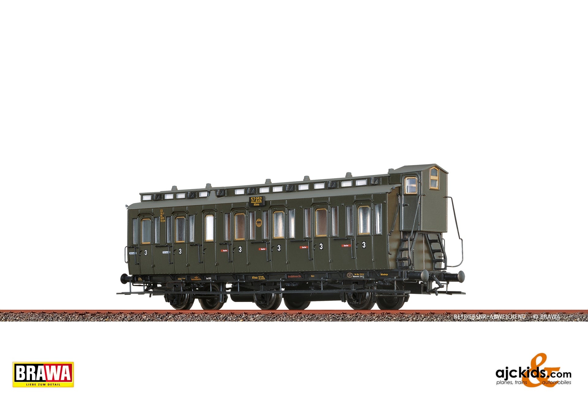 Brawa 45493 - H0 Compartment Coach C3 DRG