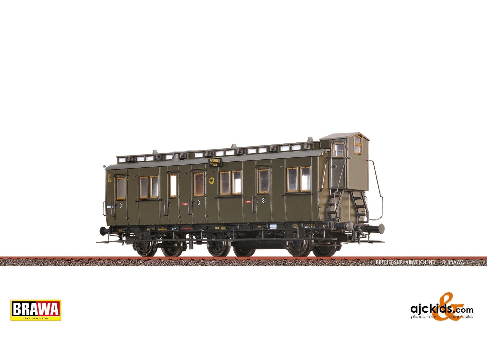 Brawa 45495 - H0 Compartment Coach C3u DRG