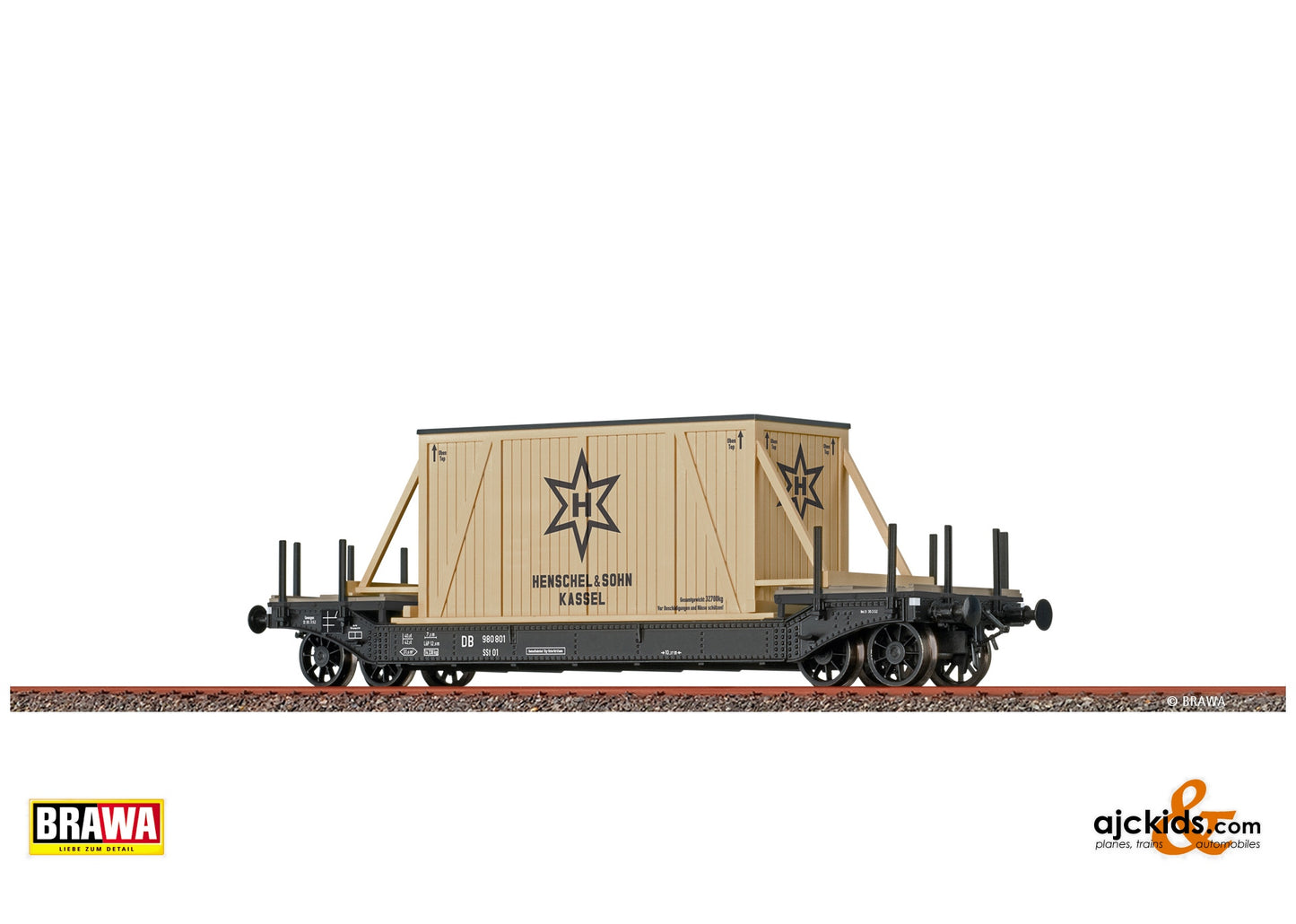 Brawa 47914 - Flat Car "Henschel & Sohn" SSt01 DB