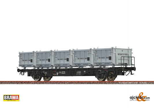 Brawa 49138 - H0 Container Car Lbs589 DB, with Eoskrt022 "Von Haus zu Haus"