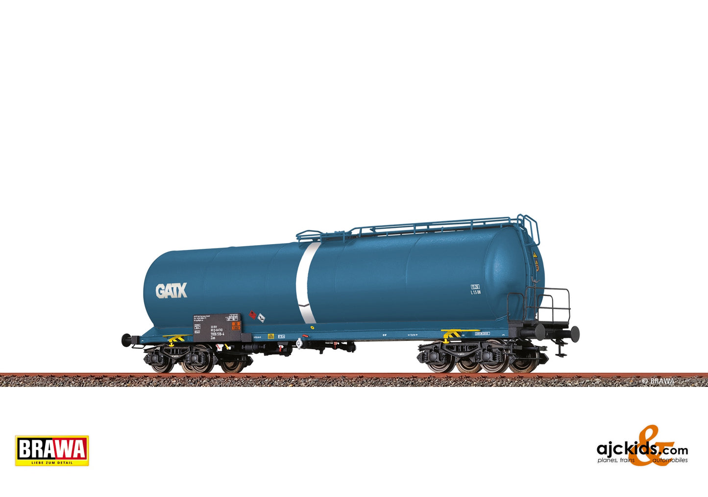 Brawa 50157 - H0 Tank Car 4-axle Zas GATX