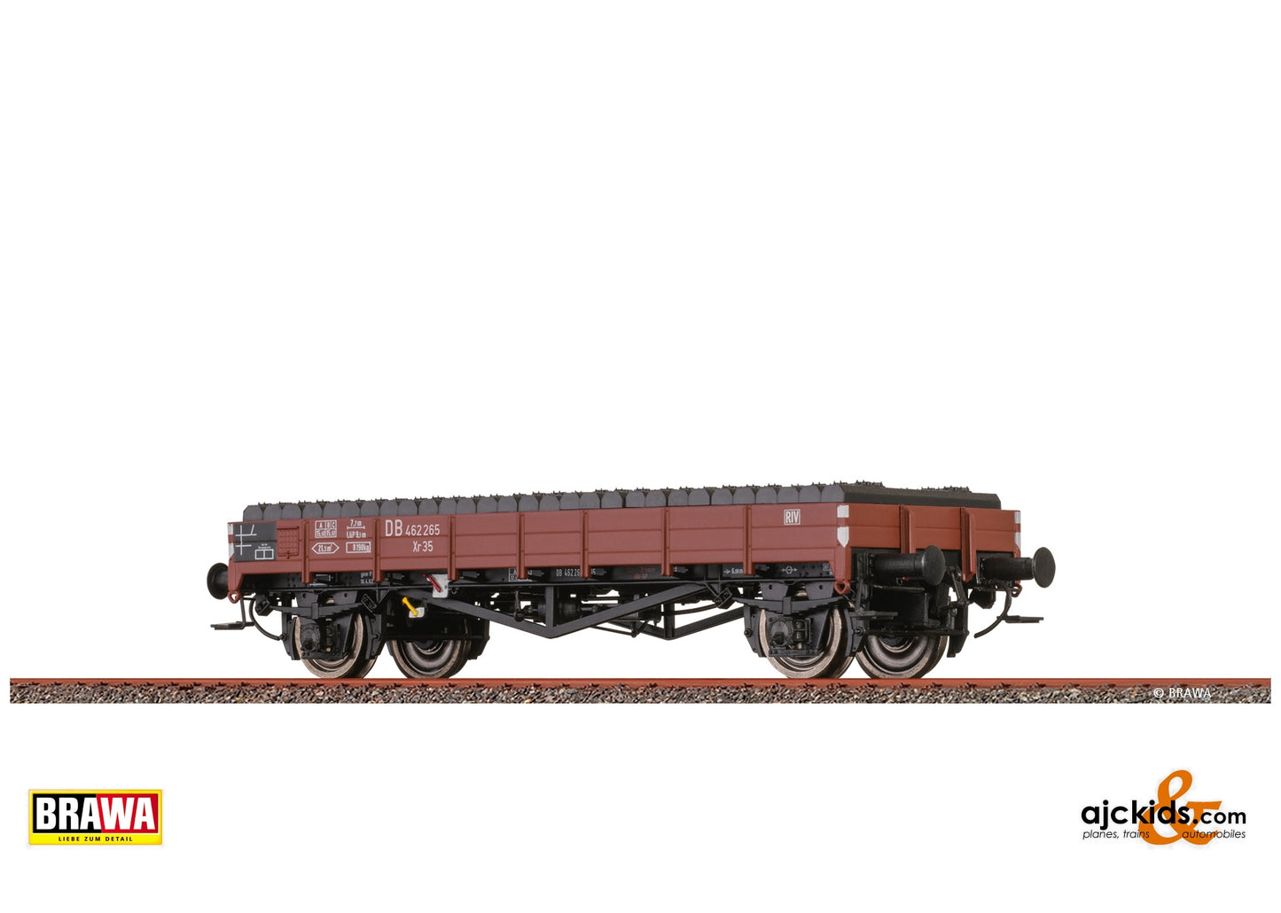 Brawa 50887 - Flat Car Xr35 DB, with load "Railway sleeper"