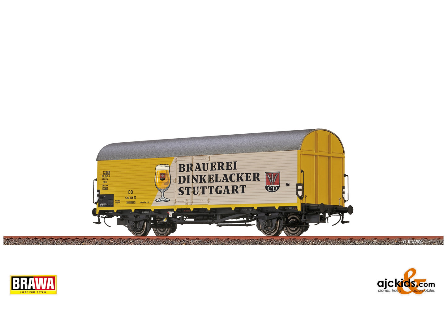 Brawa 50958 - Refrigerator Car Tnfhs38 "Brauerei Dinkelacker" DB