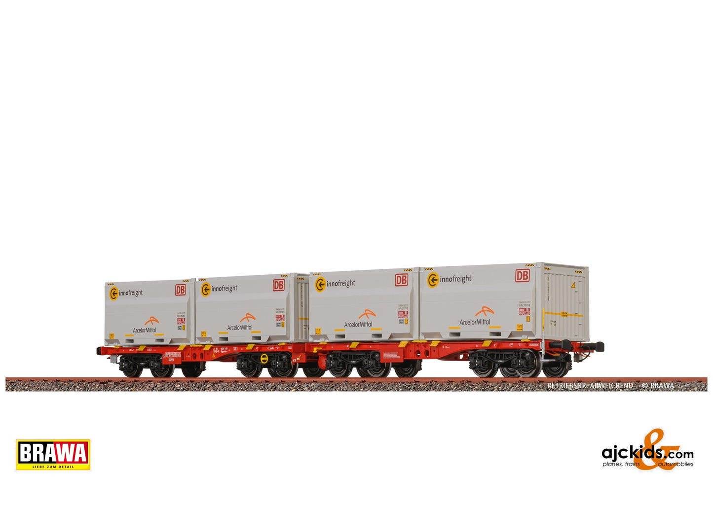 Brawa 51137 - Flat Car Sggmmrrs "ArcelorMittal" DB AG