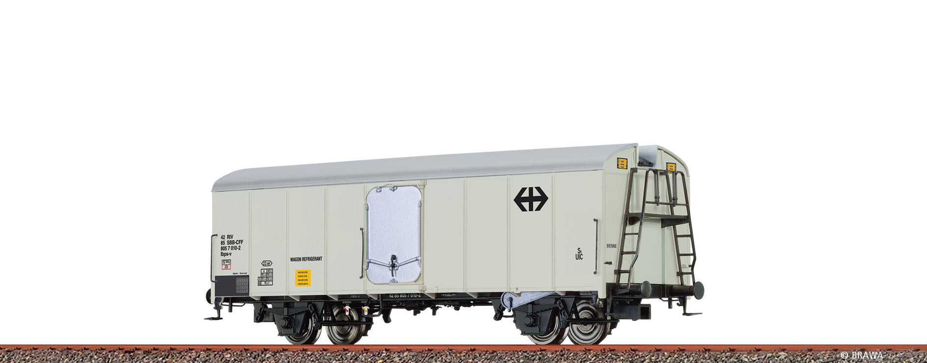 Brawa 51152 - H0 Refrigerator Car Ibps-v SBB
