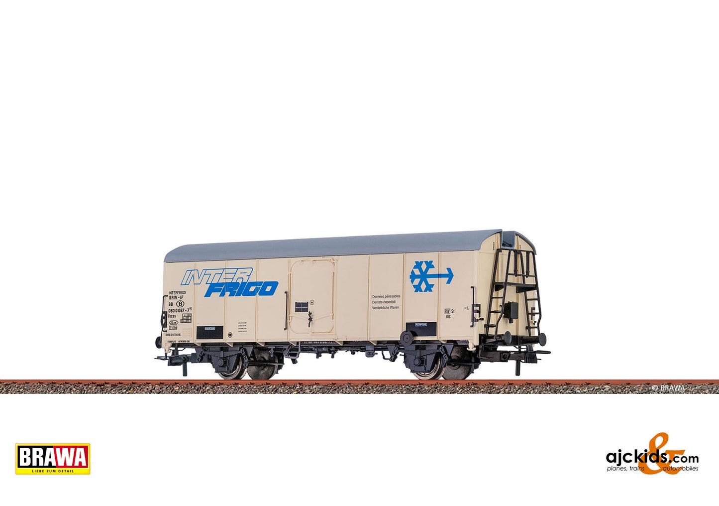 Brawa 51154 - H0 Refrigerator Car Ibces "Interfrigo" SNCB