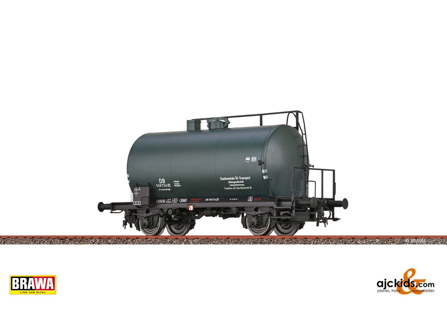 Brawa 51155 - H0 Lightweight Tank Car Uerdingen Z [P] "Kontinentale Öl-Transport" DB