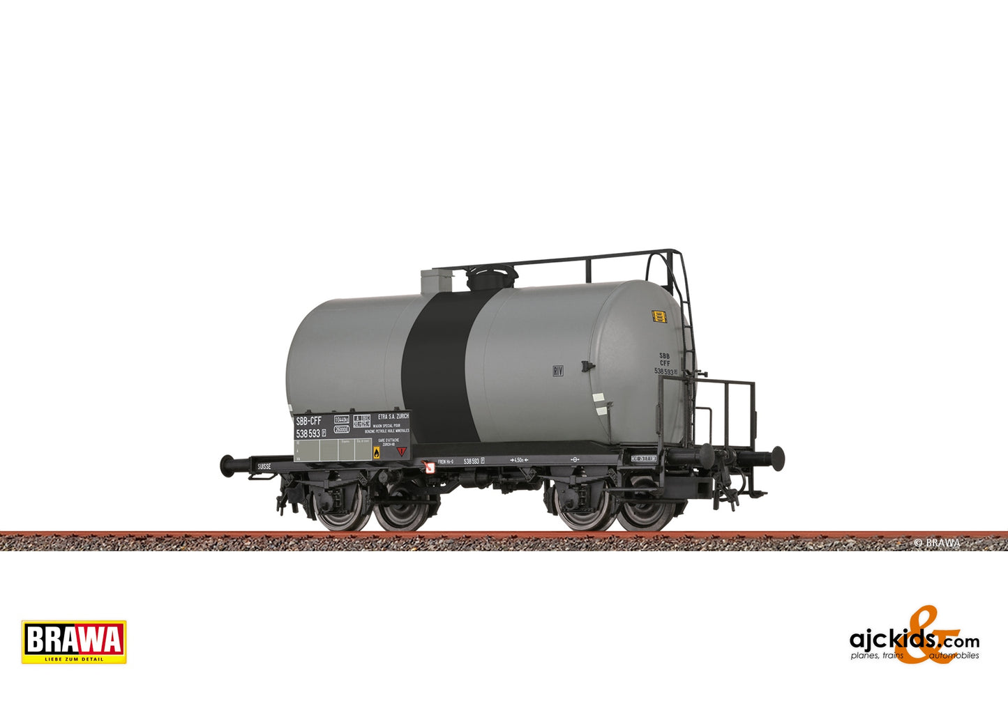 Brawa 51160 - H0 Lightweight Tank Car Uerdingen Z [P] "Etra" SBB