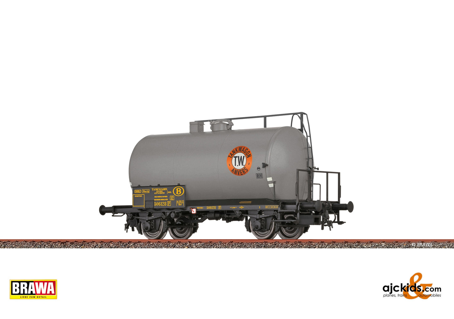 Brawa 51162 - H0 Lightweight Tank Car Uerdingen Z [P] "Tankwagon Anvers" SNCB