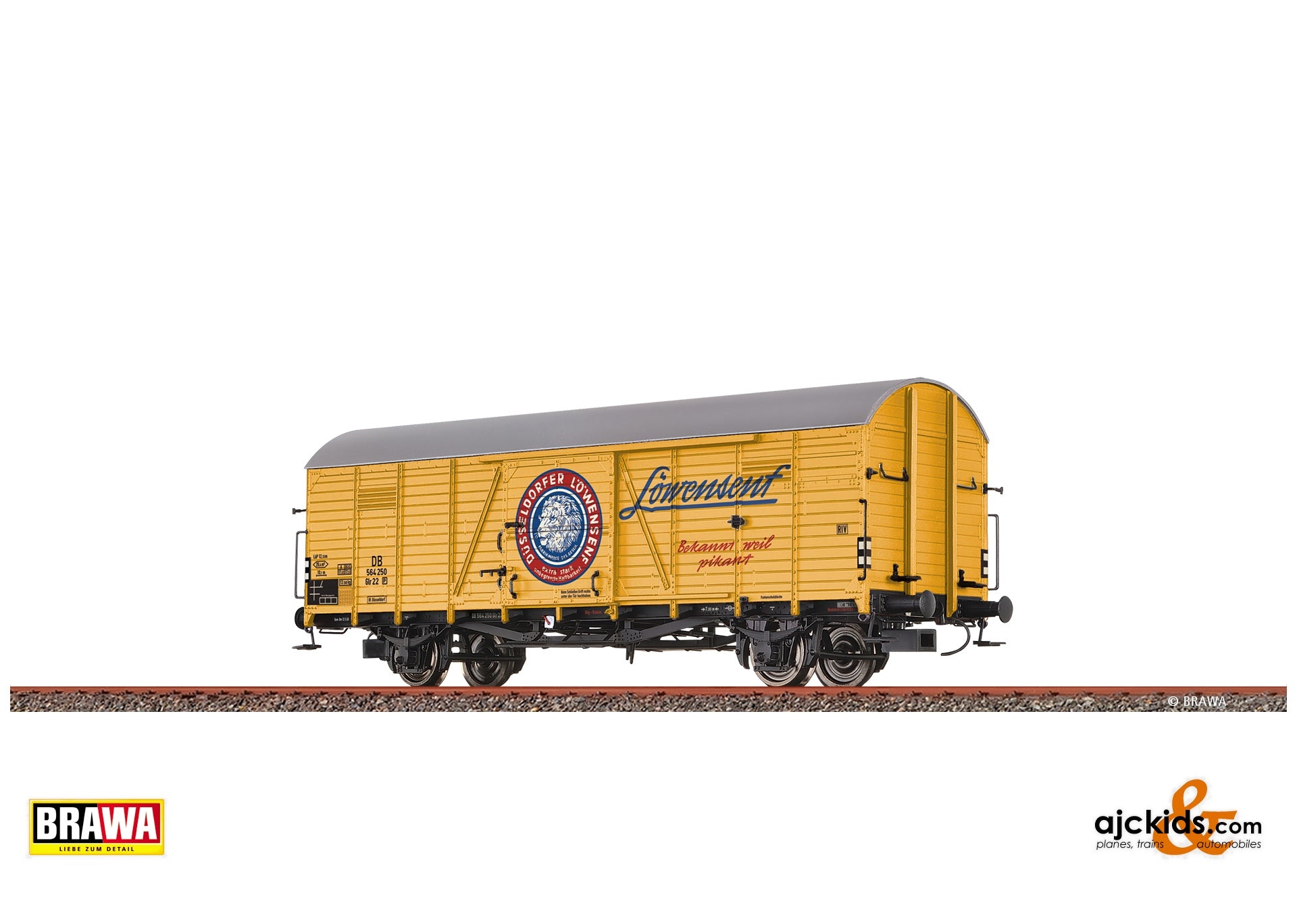 Brawa 51177 - Covered Freight Car Glr22 "Löwensenf" DB