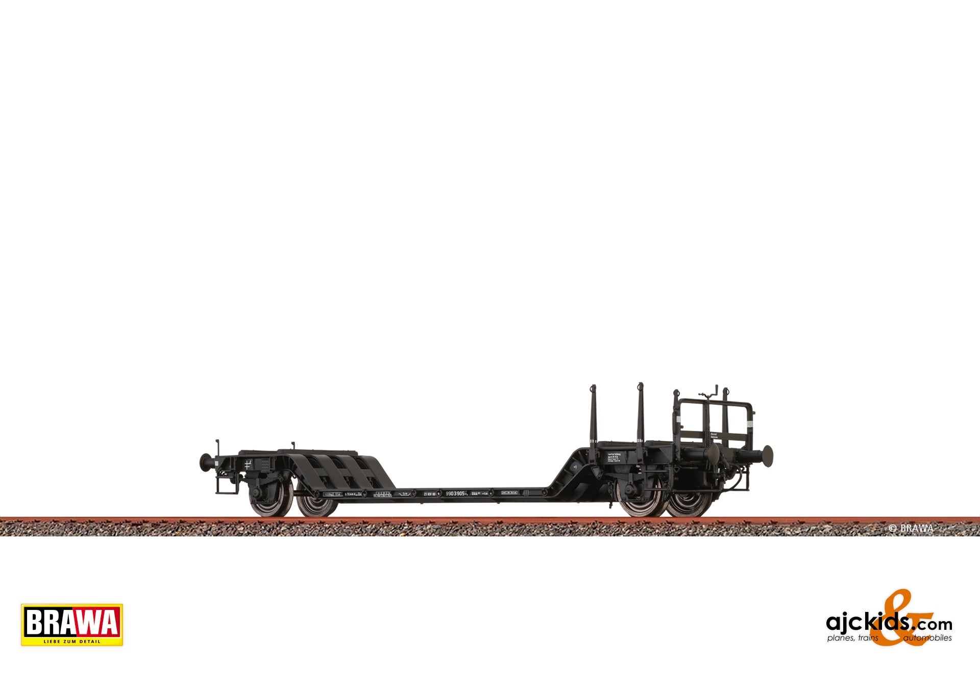 Brawa 51197 - H0 Low-loader Freight Car Uikk631 DB