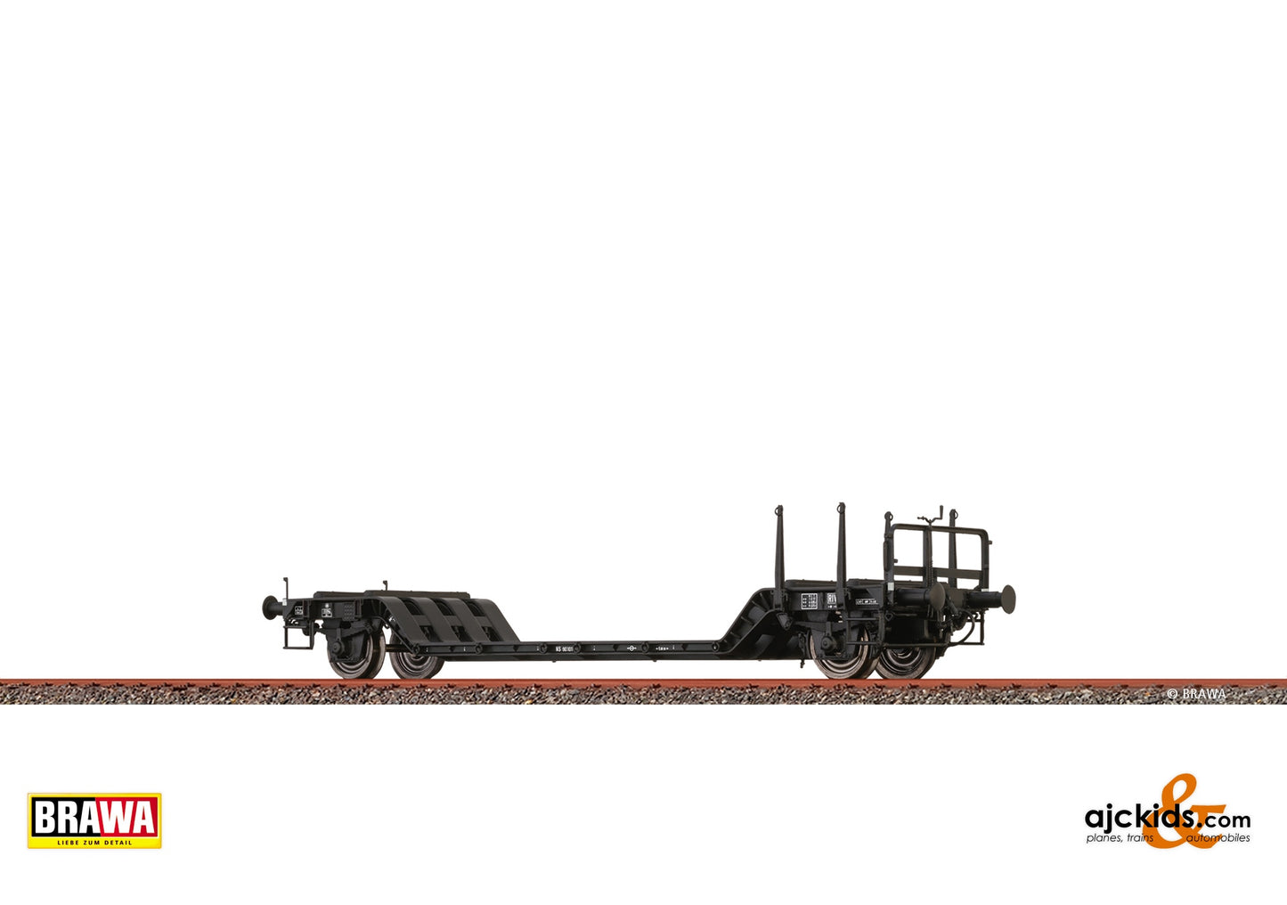 Brawa 51198 - H0 Low-loader Freight Car Ld NS