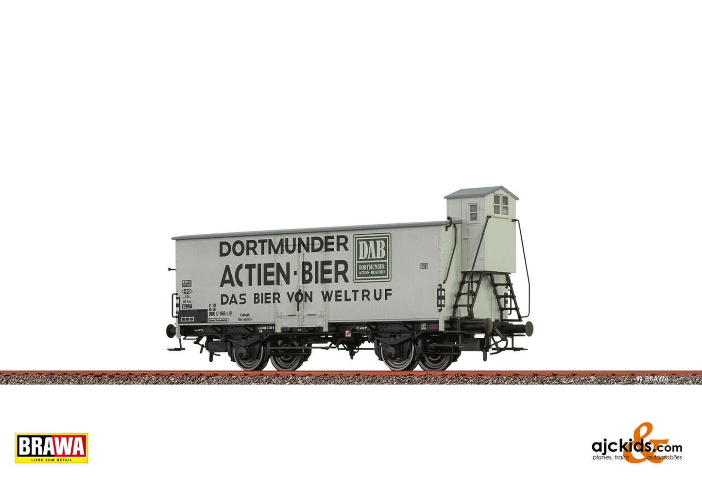 Brawa 51201 - H0 Beer Car "Dortmunder Actien-Brauerei" DB