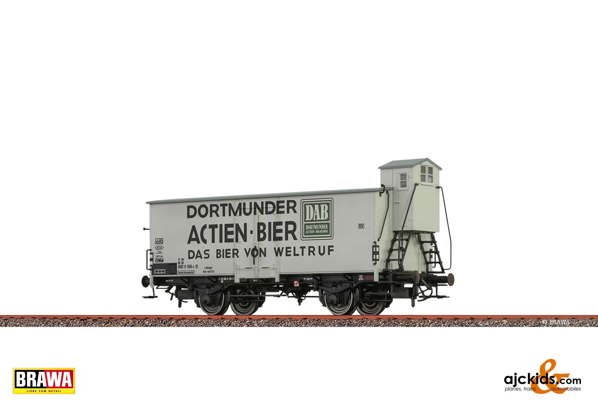 Brawa 51201 - H0 Beer Car "Dortmunder Actien-Brauerei" DB