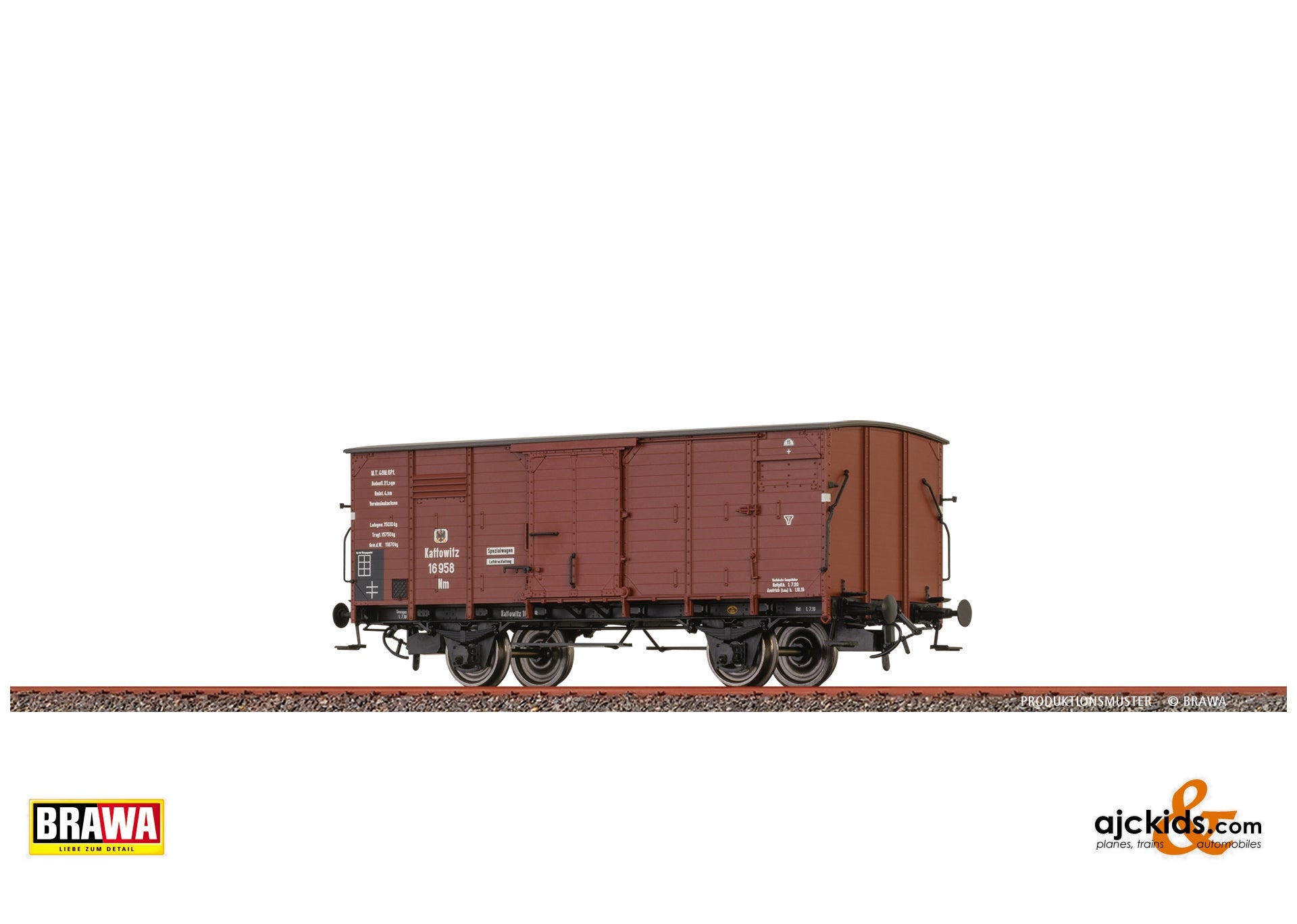 Brawa 51242 - Covered Freight Car Nm K.P.E.V.