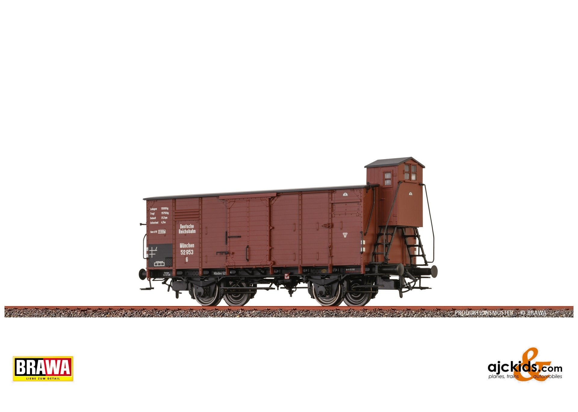 Brawa 51246 - Covered Freight Car G DRG