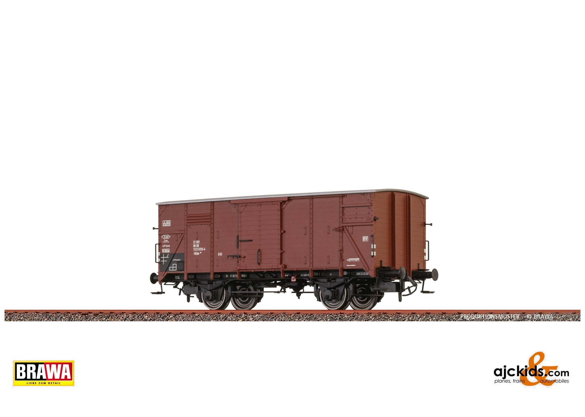 Brawa 51253 - Covered Freight Car Gklm191 DB