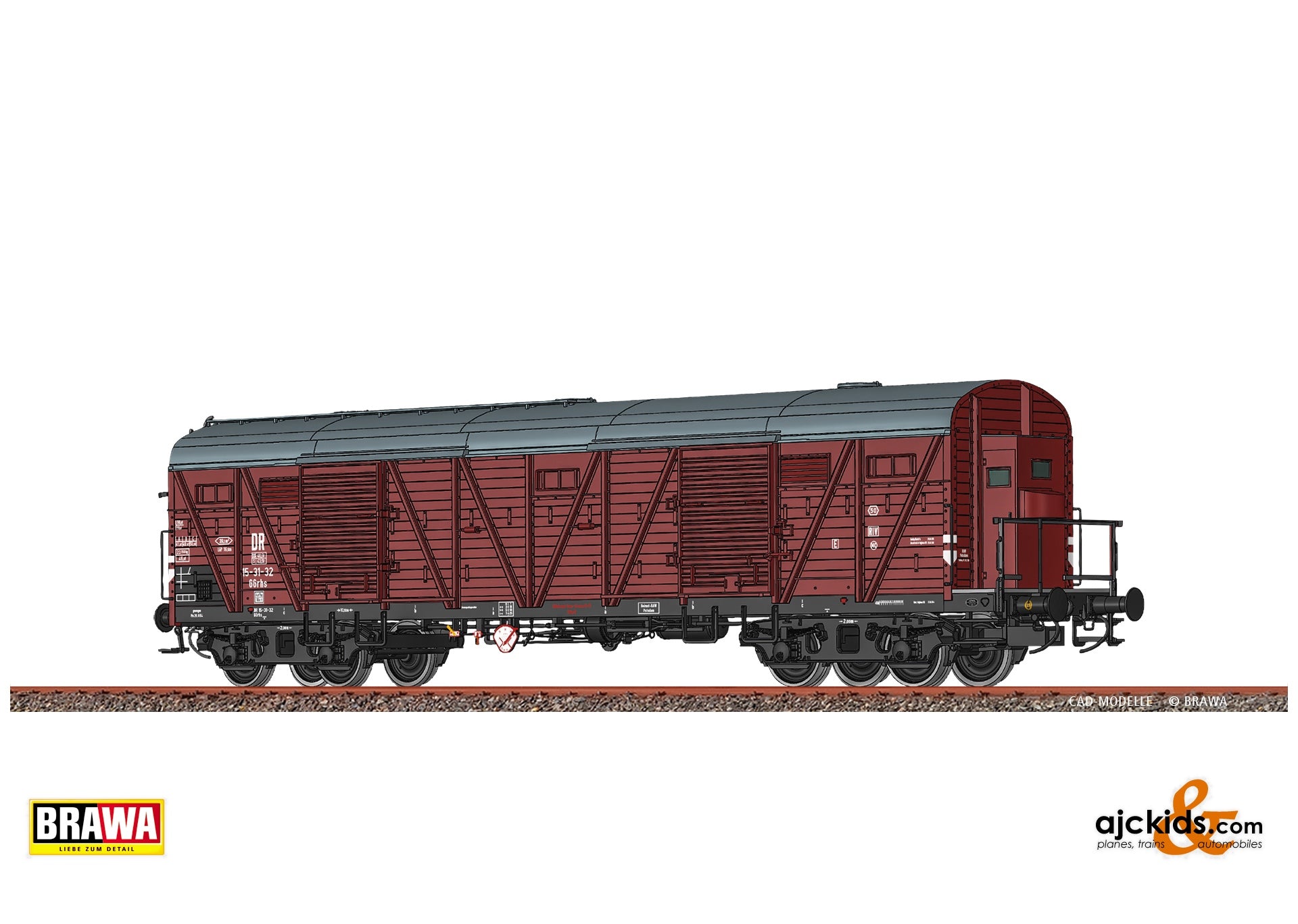 Brawa 51266 - Covered Freight Car GGrhs DR