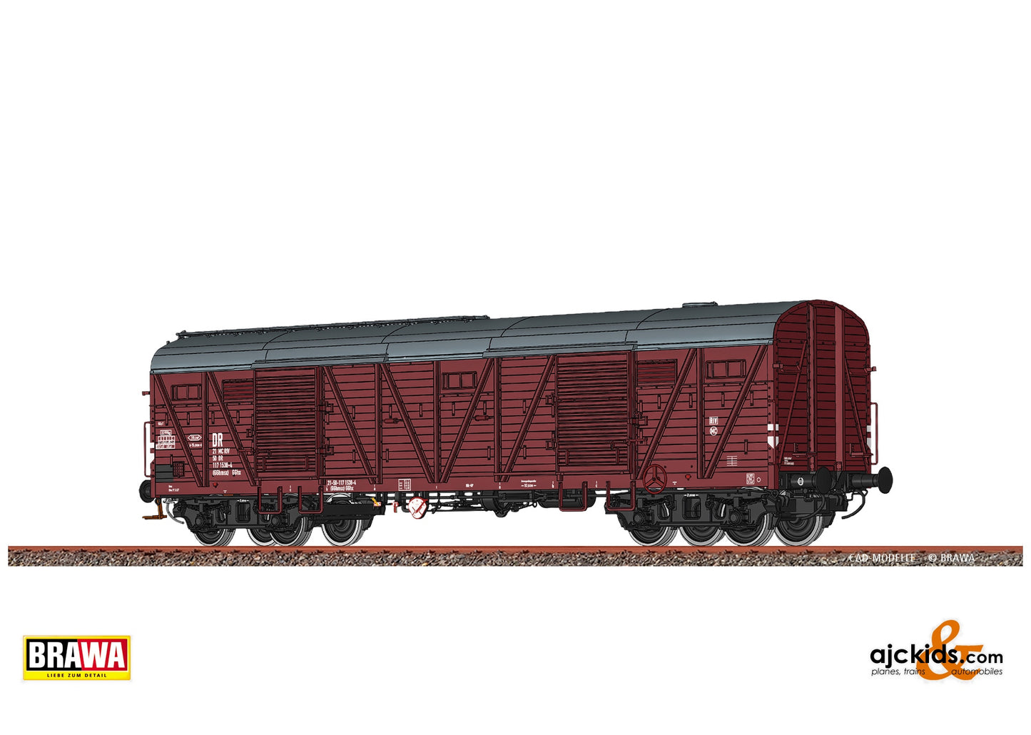 Brawa 51269 - Covered Freight Car (GGhmsx) GGhx DR