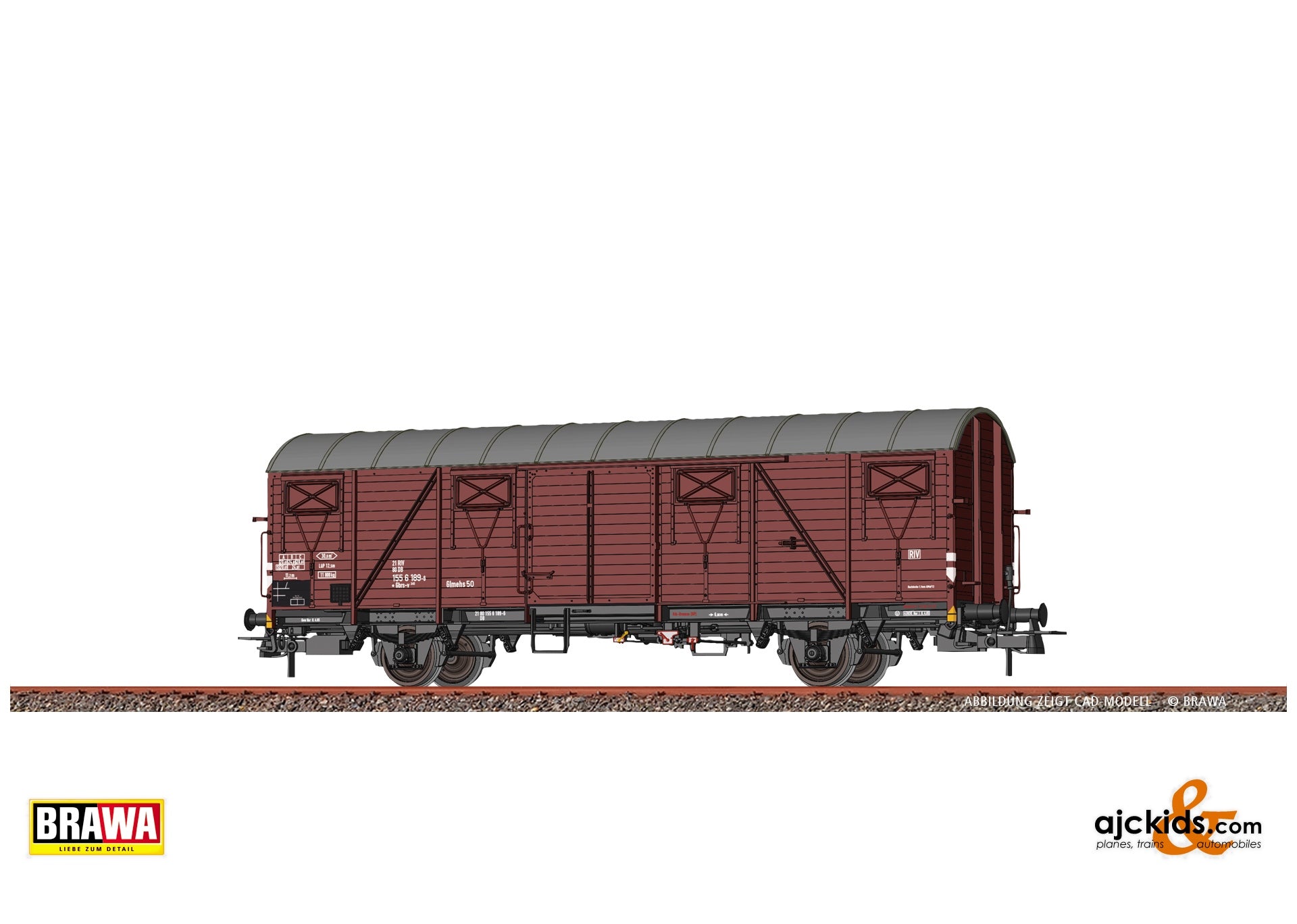 Brawa 51295 - Covered Freight Car Gbrs-v245 DB