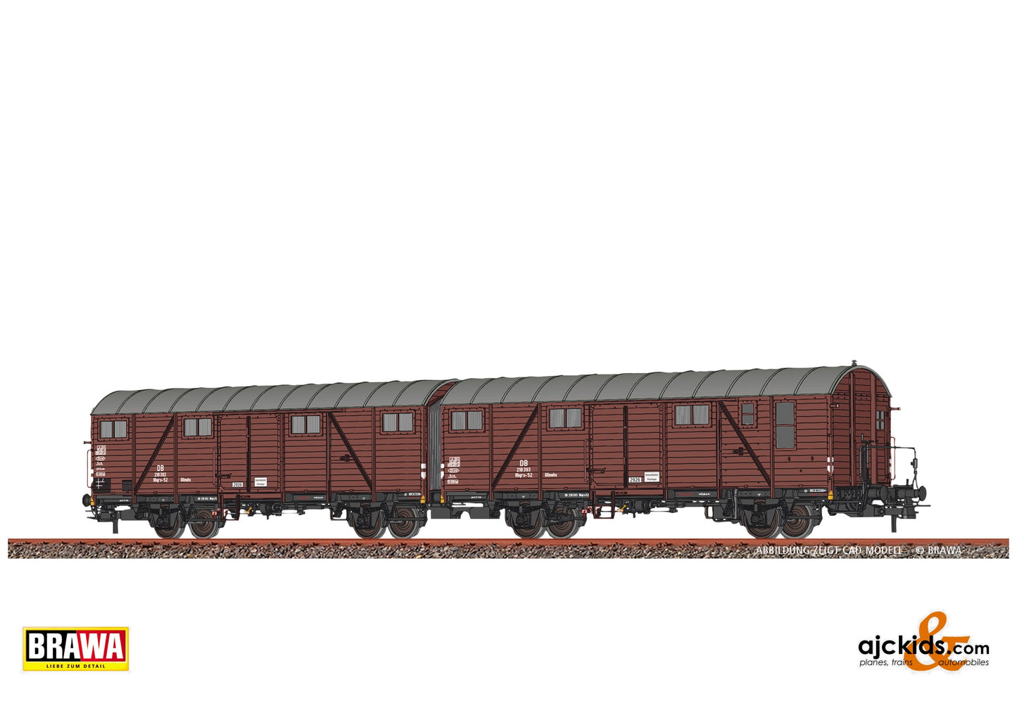 Brawa 51296 - Covered Freight Car Hbqrs-52 DB