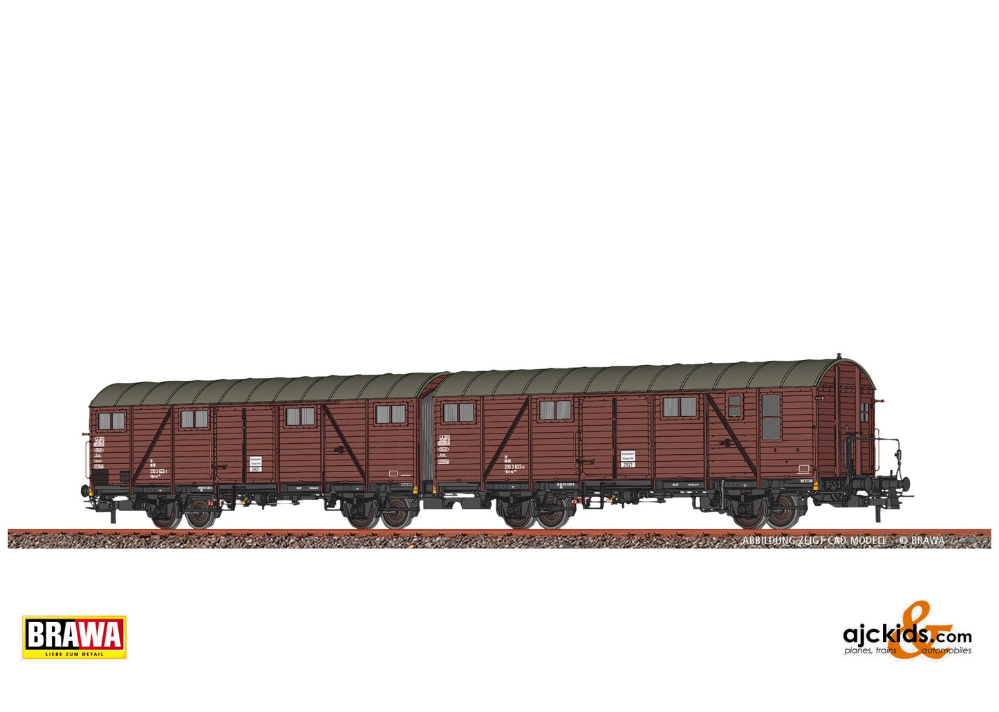 Brawa 51298 - Covered Freight Car Gllmehs52 DB