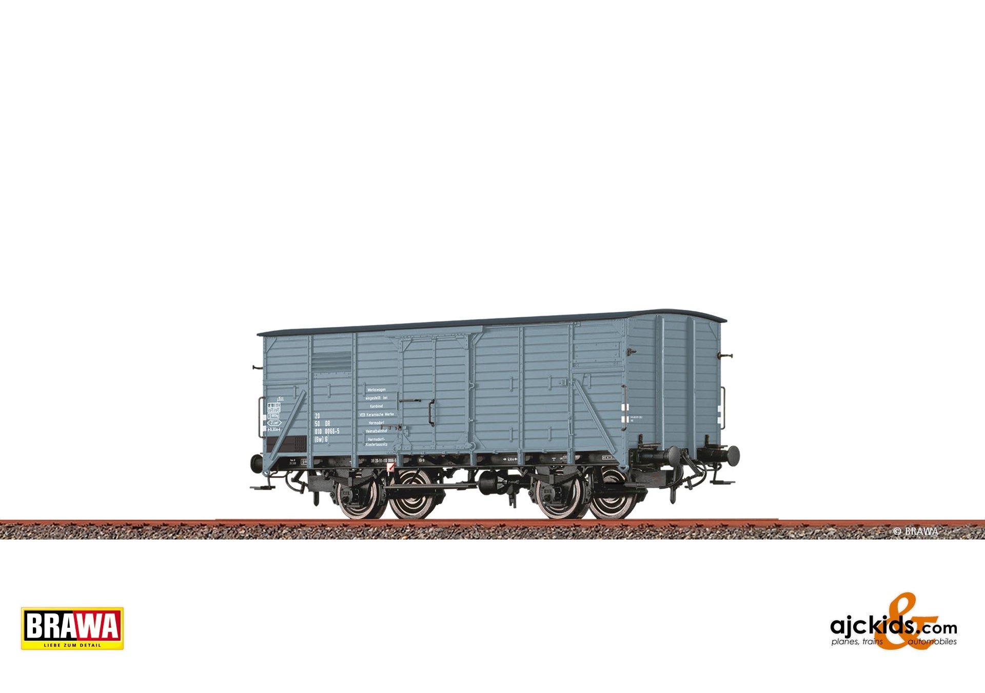 Brawa 51311 - H0 Covered Freight Car (Gw) G "Werkswagen Keramische Werke Hermsdorf" DR