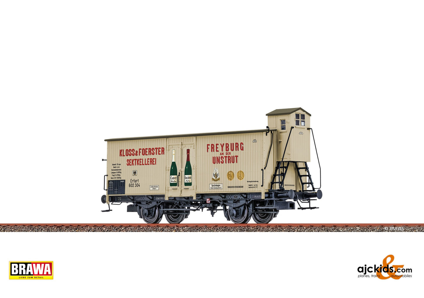 Brawa 51317 - H0 Beer Car "Kloss & Foerster" K.P.E.V.