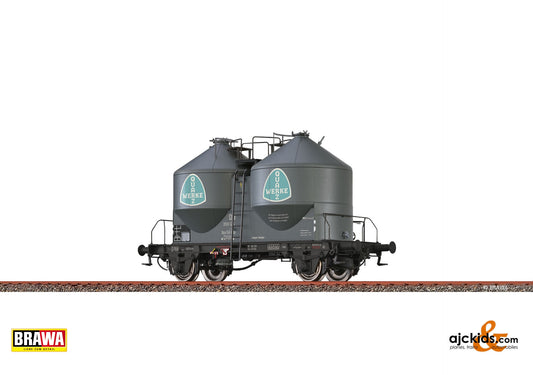 Brawa 51328 - H0 Container Car Ucs 56 Kds "Quarzwerke" DB