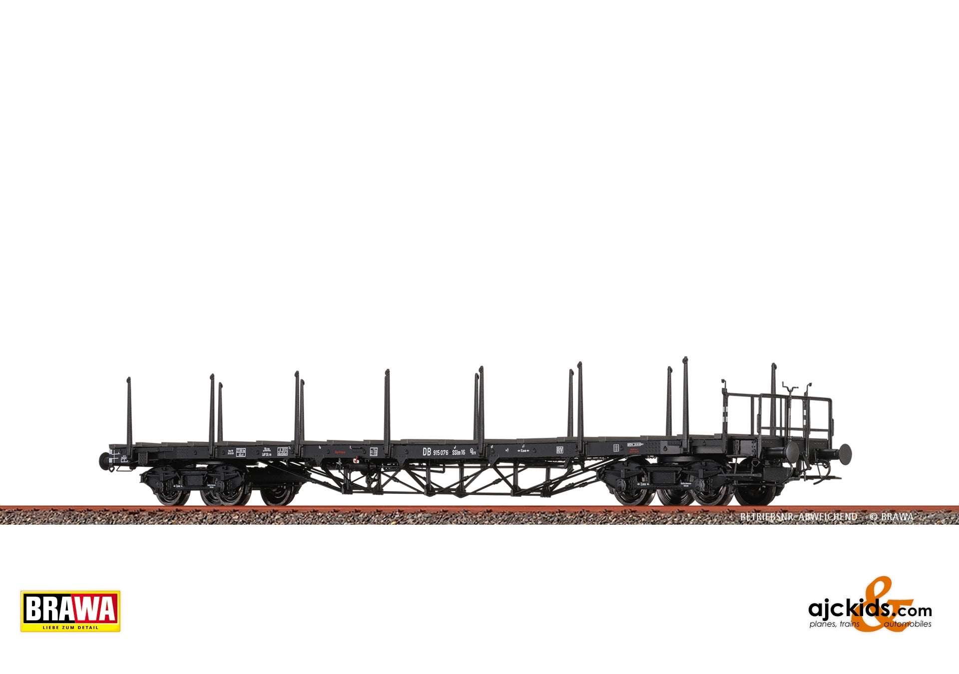 Brawa 51343 - H0 Heavy Duty Freight Car SSlm16 DB