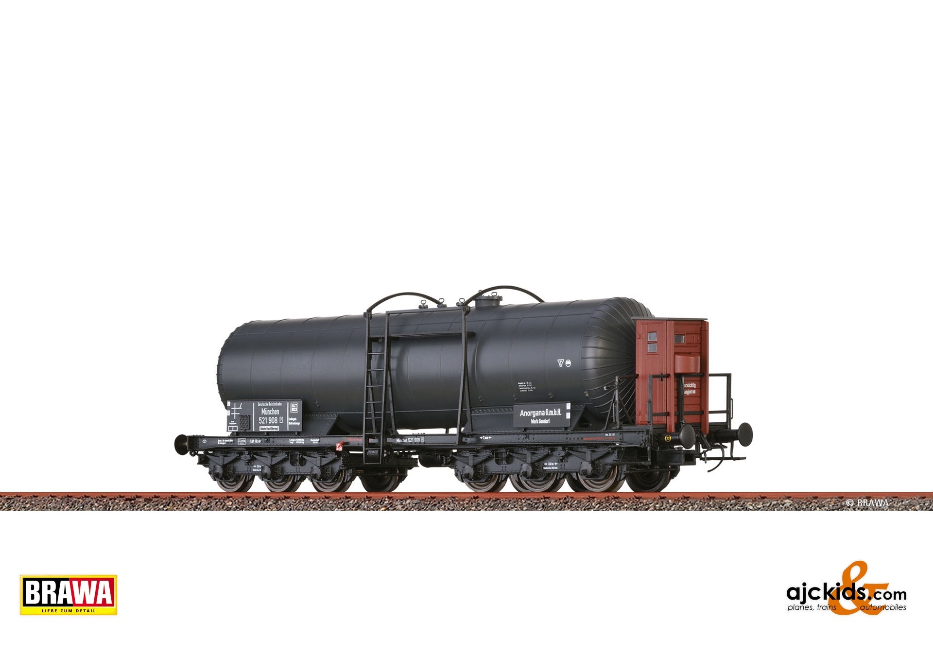 Brawa 58220 - H0 Tank Car 6-axle ZZ "Anorgana" DRG