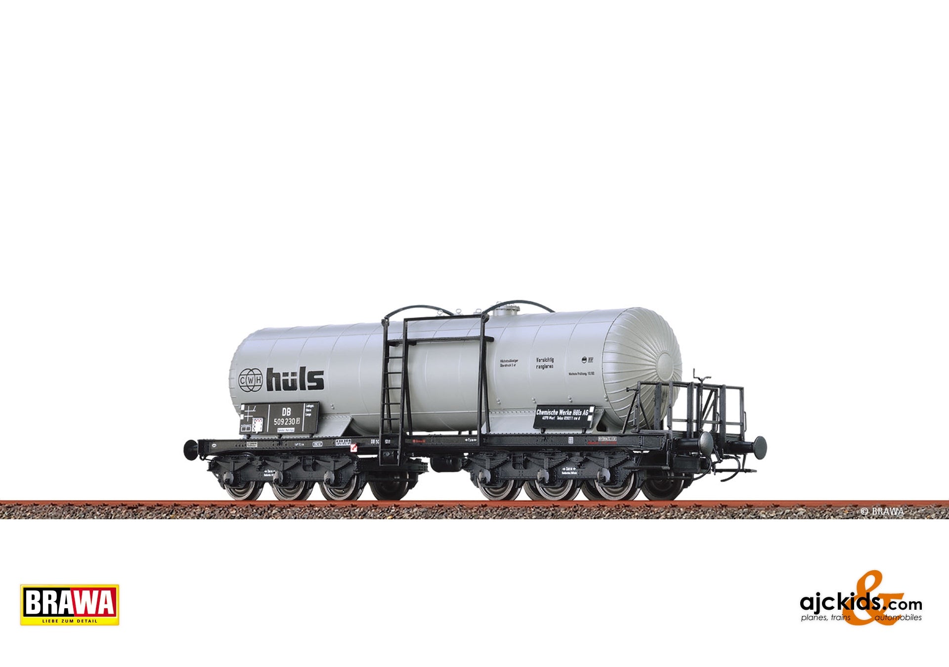 Brawa 58221 - H0 Tank Car 6-axle ZZd "Chemische Werke Hüls" DB