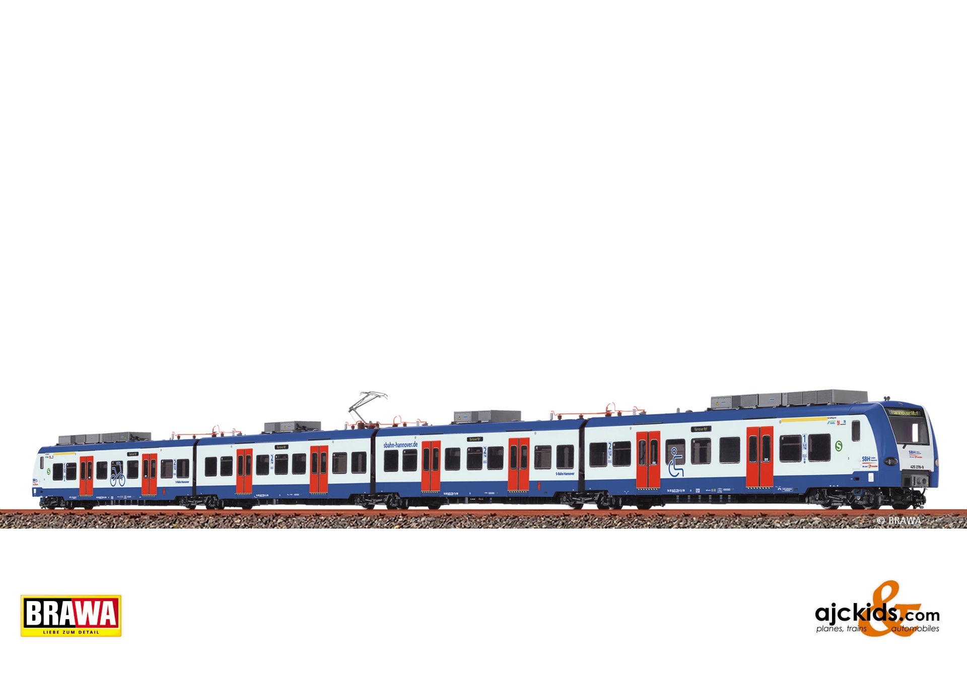 Brawa 58239 - H0 Electric Railcar BR 425 S-Bahn Hannover (Hannover HbF), set of 4
