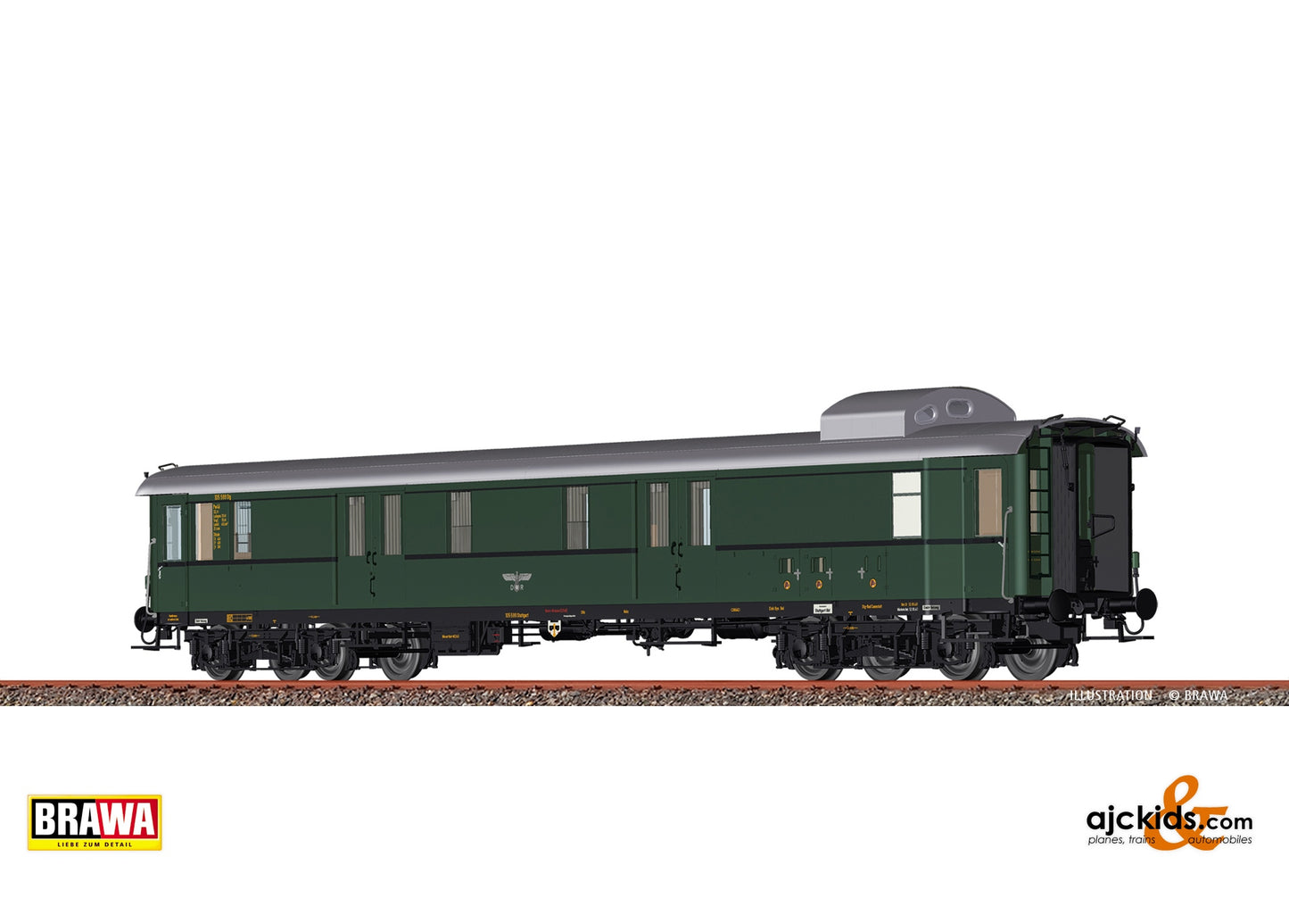 Brawa 58293 - H0 Luggage Car Pw4ü-36 DRG