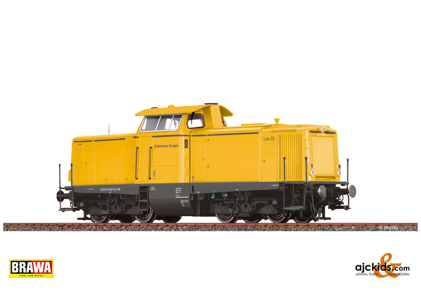 Brawa 70028 - Diesel Locomotive BR 212 DB AG, Bahnbau Gruppe