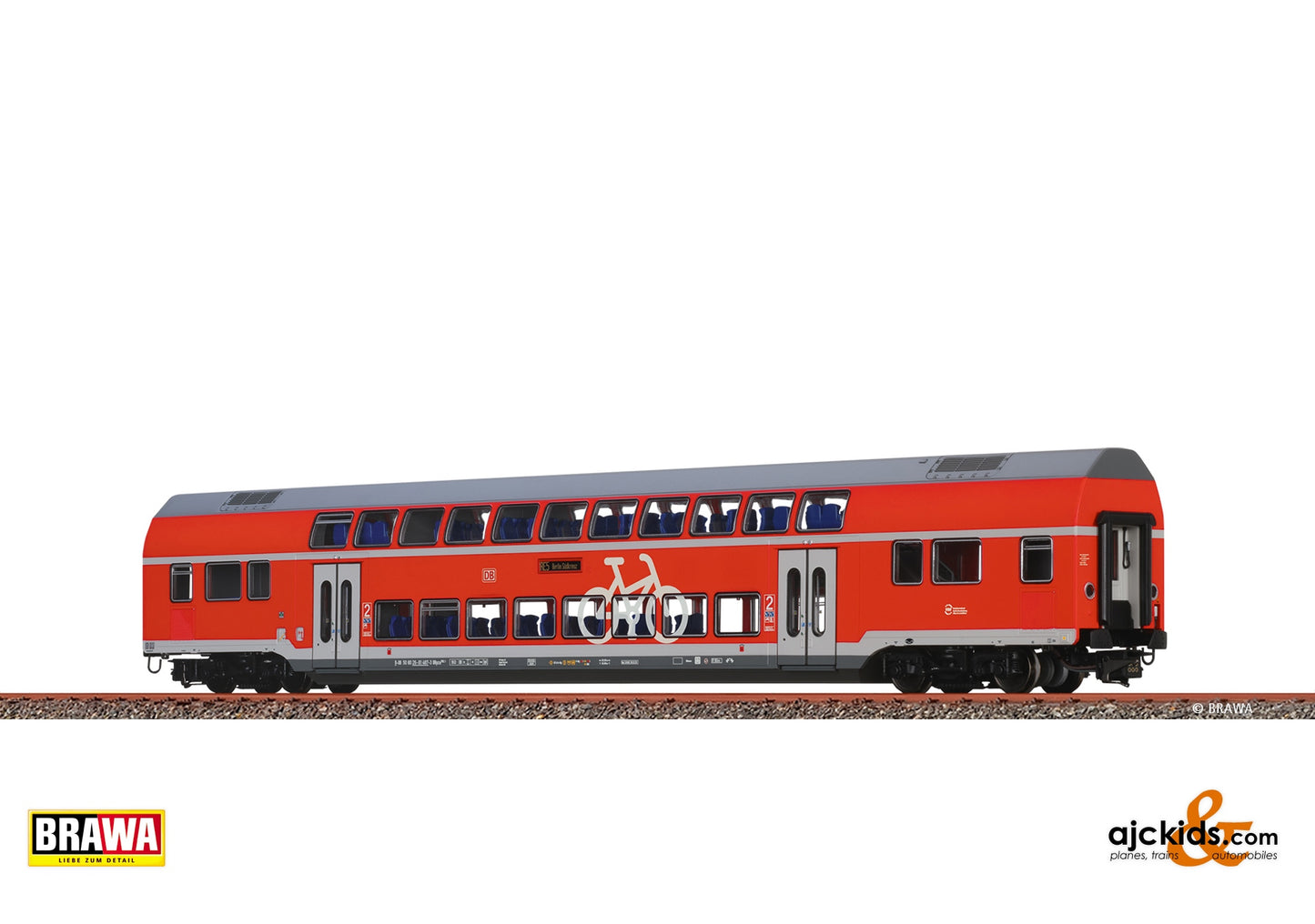 Brawa 70190 - H0 TWINDEXX Vario® Double-Deck Middle Wagon 2nd class DB AG (RE 5 Berlin Südkreuz)