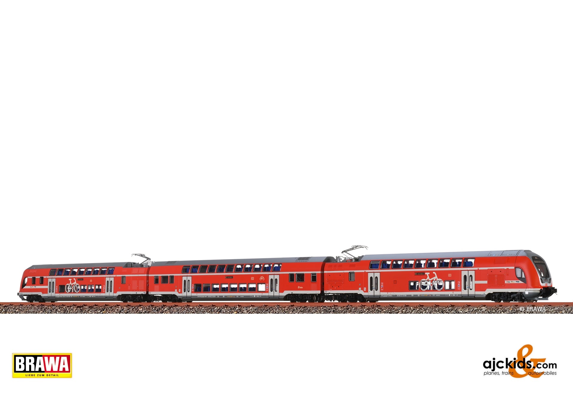 Brawa 70191 - H0 TWINDEXX Vario® Double-Deck Train DB AG, set of 3 (RE 5 Berlin Südkreuz)