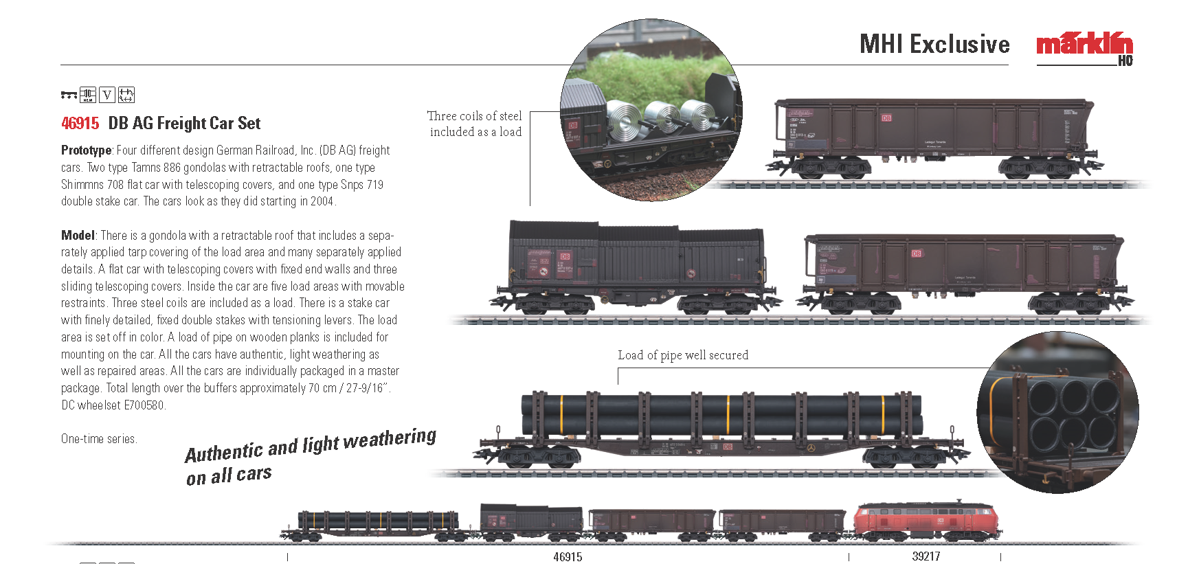 Marklin 46915 - DB AG Freight Car Set at Ajckids.com