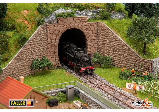 Faller 120577 - 2 Tunnel portals, single-track, EAN: 4104090205775