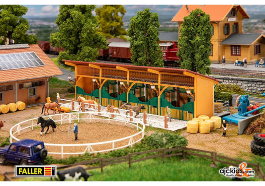 Faller 130597 - Stable with 4 horses, EAN: 4104090305970