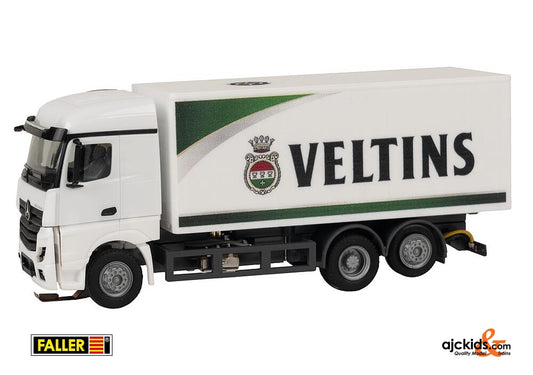 Faller 161320 - Car System Digital lorry MB Actros Streamspace box body Veltins drinks (HERPA), EAN: 4104090613204