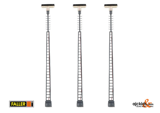 Faller 180110 - LED Lattice mast top-mounted luminaire, 3 pcs.