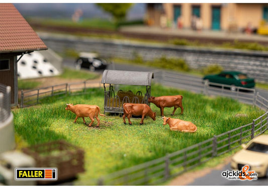 Faller 180235 - Cows Figurine set with mini sound effect