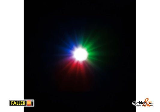 Faller 180718 - 5 Self-flashing LEDs, RGB (alternating)