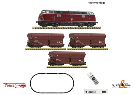 Fleischmann 5170003 z21 start digital set class 221 and goods train 