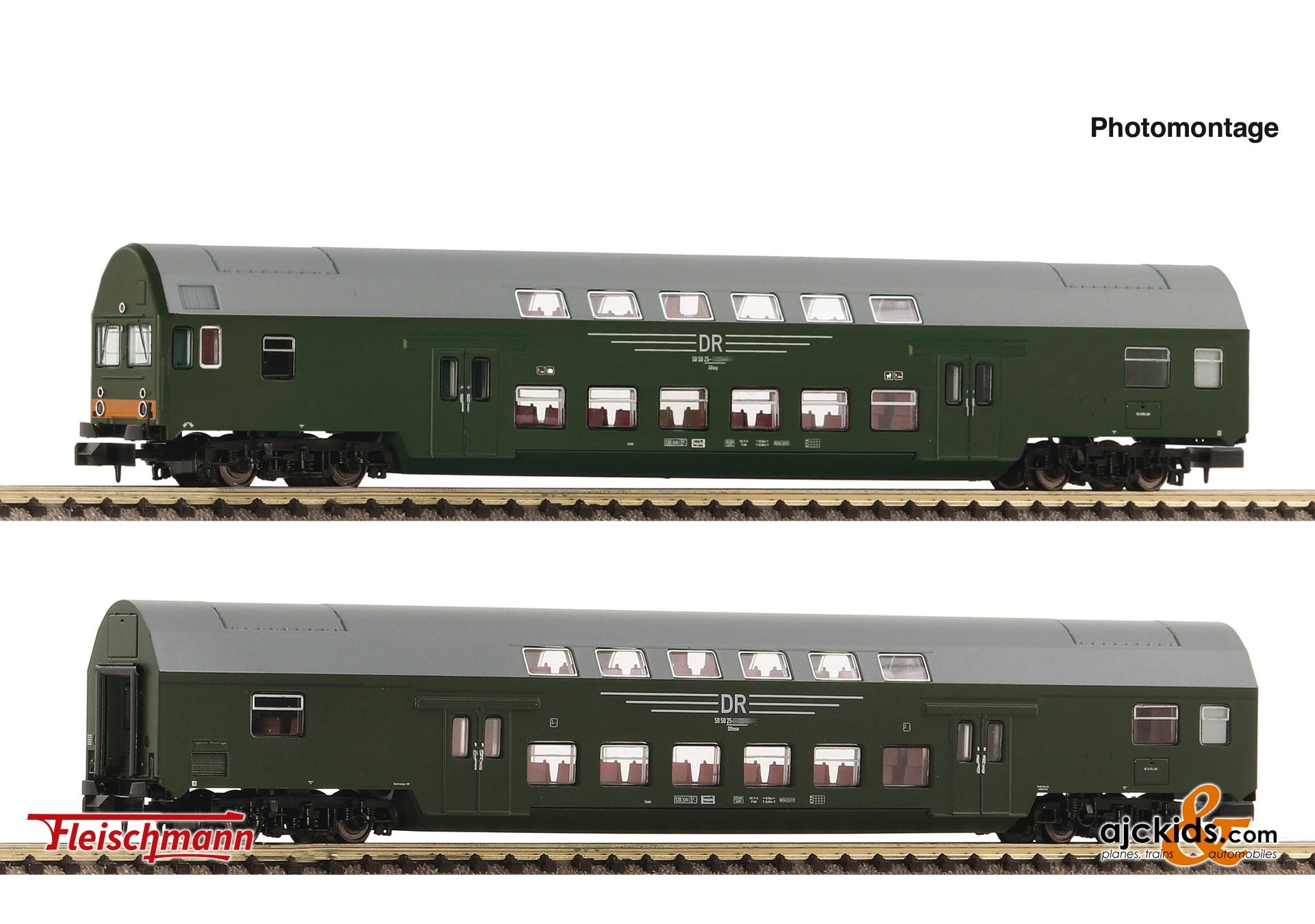 2 piece  Set 1: Double-decker coaches