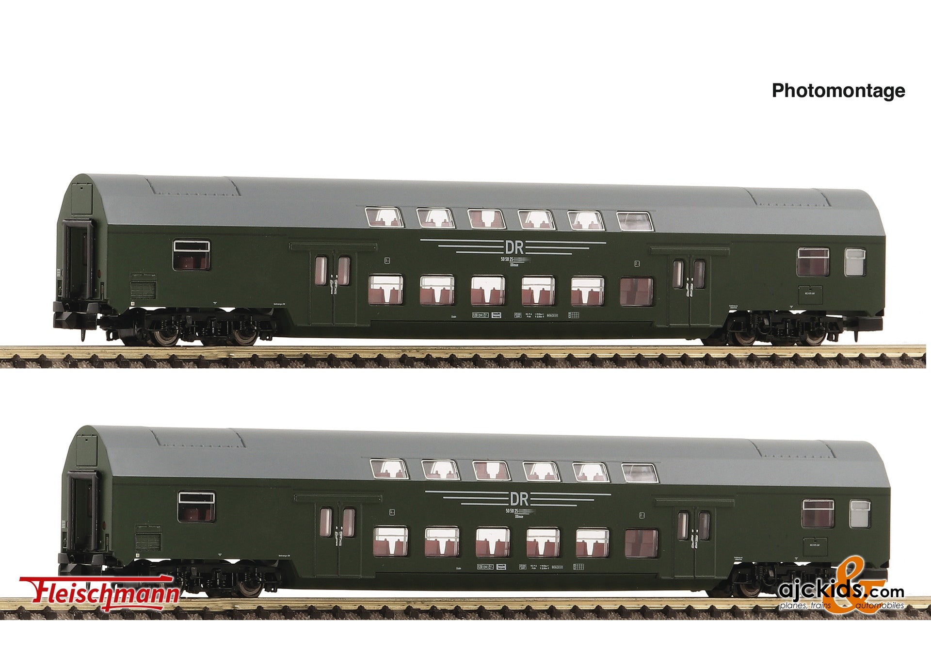 2 piece  Set 2: Double-decker coaches