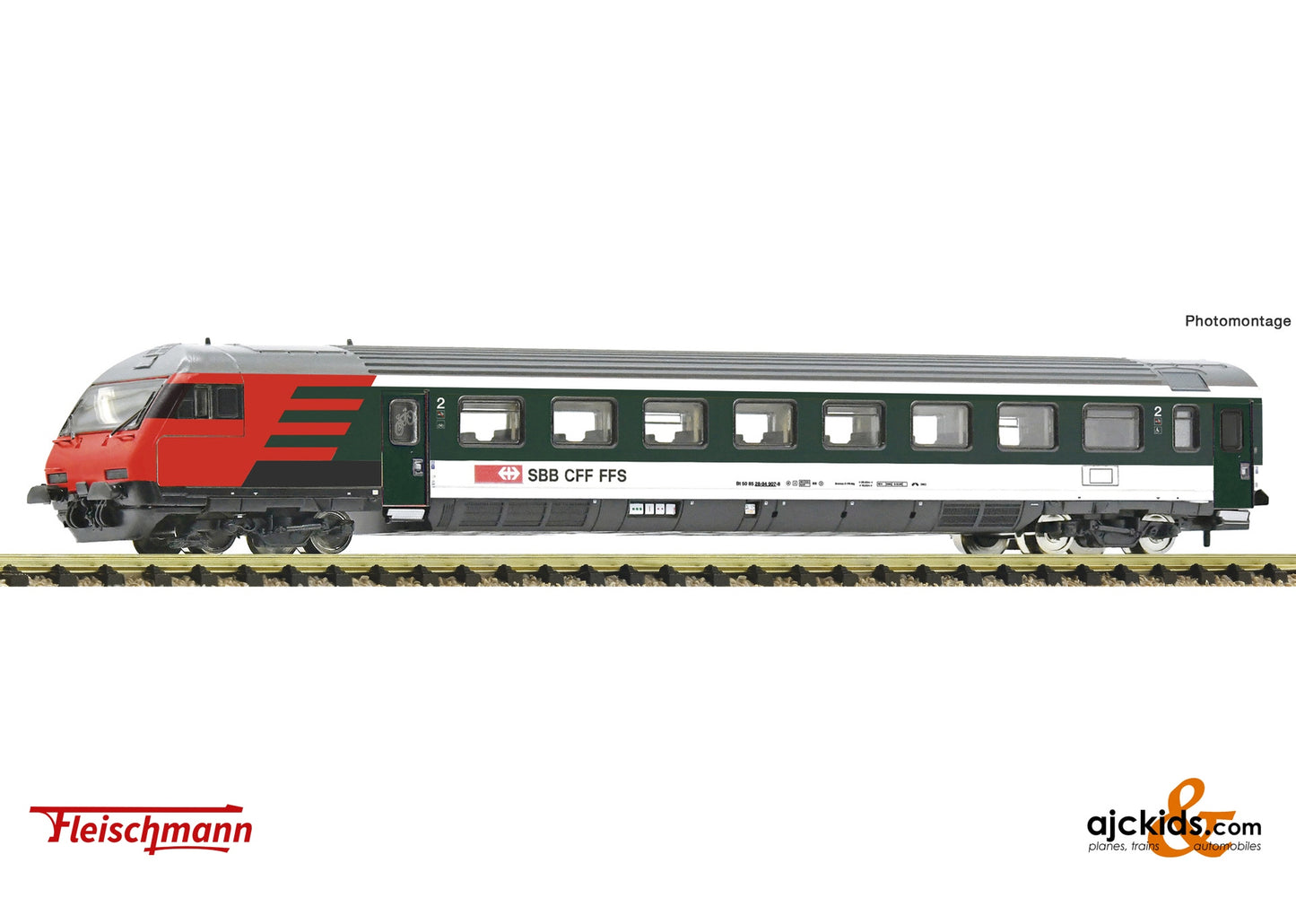 Fleischmann 6260059 2nd class control cab coach for EW-IV, SBB 